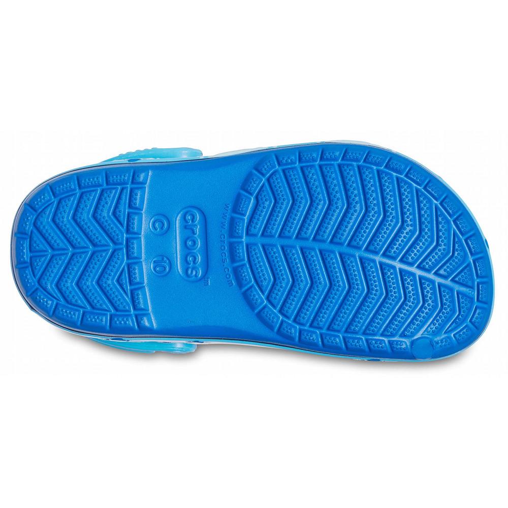 Blue Girls' Crocs Fun Lab Baby Shark Band Clogs | NZ 1542ILHS